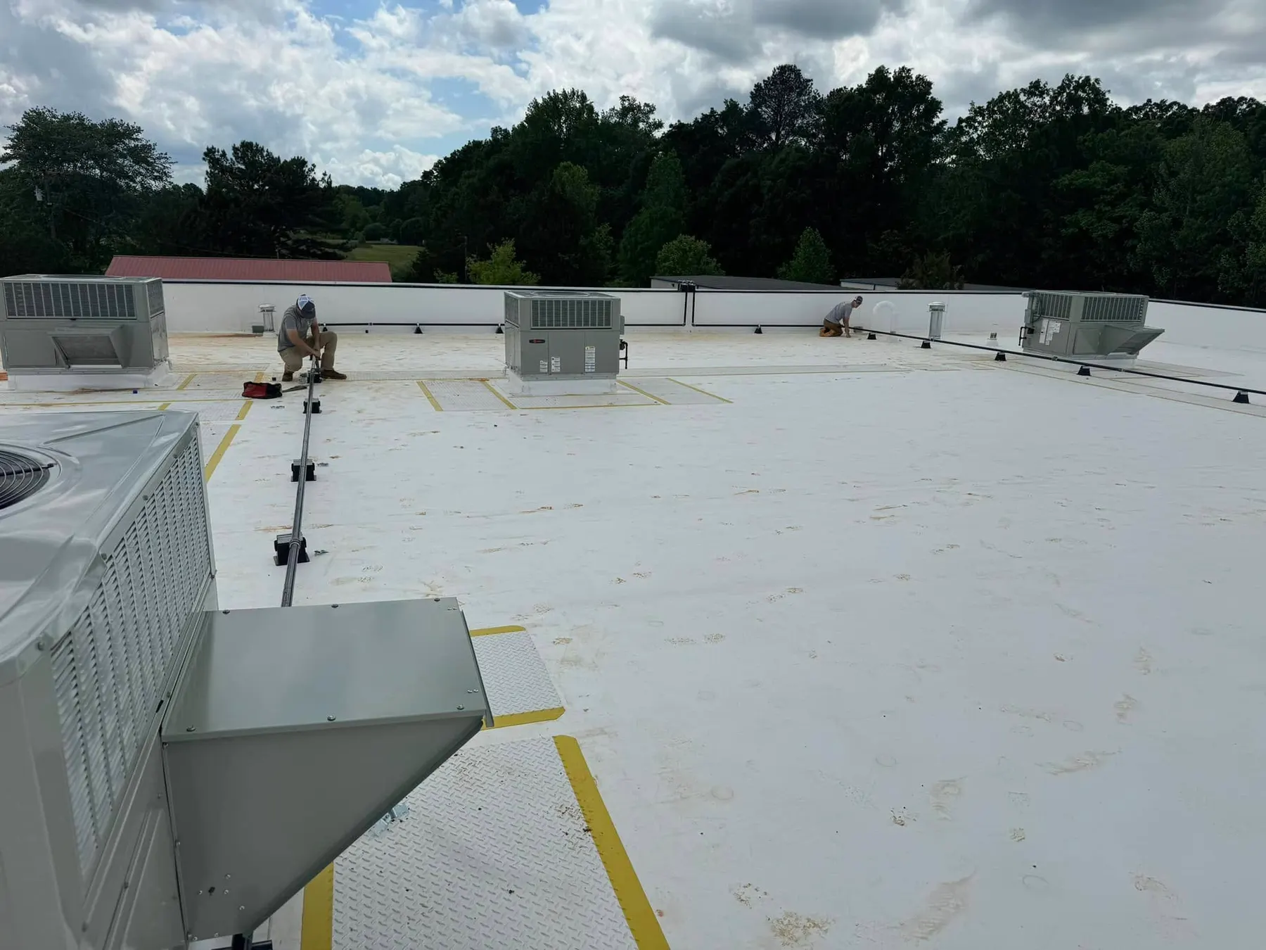 Commercial Rooftop Gas Lines
